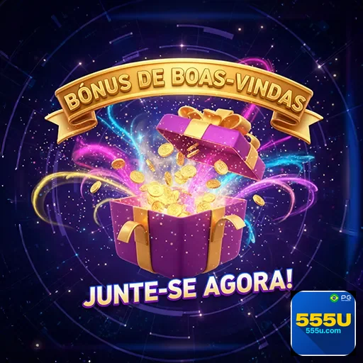 Imagem promocional do site 555u destacando o bônus 07 para seus usuários.
