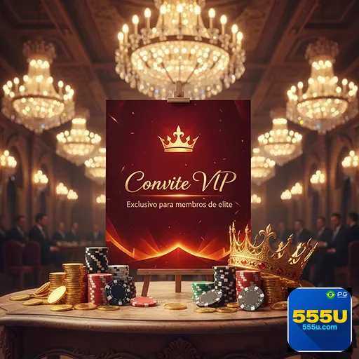 Imagem promocional do 555u com destaque para o VIP06, destaque do site 555u, oferecendo benefícios exclusivos aos membro